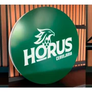 Luminoso Redondo 60cm 2 Faces Fachada Loja Comércio Painel Bandeira Backlight Pirulito LED - Imagem 5