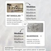 Logo Personalizada em Acrílico Espelho Decorativo - Letreiro - Imagem 4