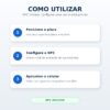 Como utilizar: posicione a placa, configure o NFC e aproxime o celular
